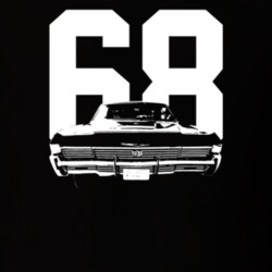 1968 Impala Grill View With Year T Shirt
