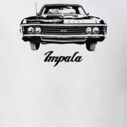 1969 Impala Grill View With Model Light Color T Shirt