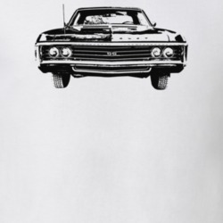 1969 Impala Grill View Light Color T Shirt