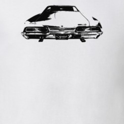 1967 Impala Rear View Light Color T Shirt