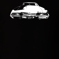 1967 Impala Rear View Dark Color T Shirt