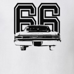 1966 Chevelle Rear View With Year Light Color T Shirt
