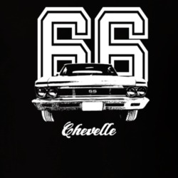 1966 Chevelle Grill View With Year And Model Dark Color T Shirt