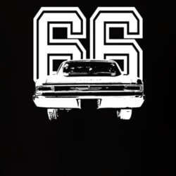 1966 Chevelle Rear View With Year Dark Color T Shirt