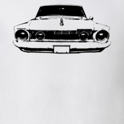 1962 Plymouth Fury Grill View Faded Look Car T Shirt