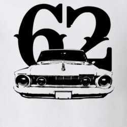 1962 Plymouth Fury Grill View With Year Faded Look Light T Shirt