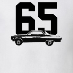 1965 Chevelle Side View With Year Light Color T Shirt