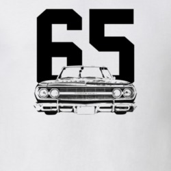 1965 Chevelle Grill View With Year Light Color T Shirt