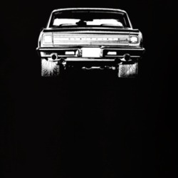 1965 Chevelle Rear View Dark Color T Shirt