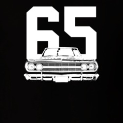 1965 Chevelle Grill View With Year Dark Color T Shirt