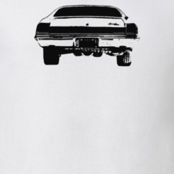 1969 Chevelle Rear View Light Color T Shirt