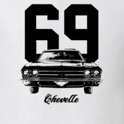 1969 Chevelle Grill View With Year And Model Light Color T Shirt