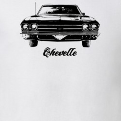 1969 Chevelle Grill View With Model Light Color T Shirt