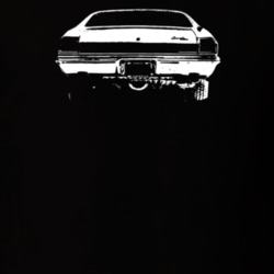 1969 Chevelle Rear View Dark Color T Shirt