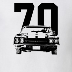 1970 Chevelle Grill View With Year Light Color T Shirt