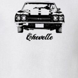 1970 Chevelle Grill View With Model Light Color T Shirt