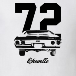 1972 Chevelle Rear View With Year And Model Light Color T Shirt