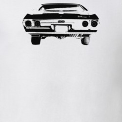 1972 Chevelle Rear View Light Color T Shirt