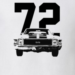 1972 Chevelle Grill View With Year Light Color T Shirt