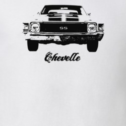 1972 Chevelle Grill View With Model Light Color T Shirt