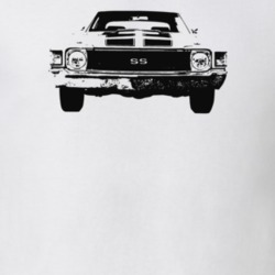 1972 Chevelle Grill View Light Color T Shirt