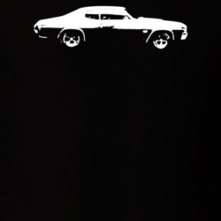 1972 Chevelle Side View Dark Color T Shirt