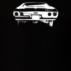 1972 Chevelle Rear View Dark Color T Shirt