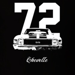 1972 Chevelle Grill View With Year And Model Dark Color T Shirt