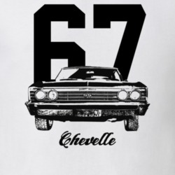 1967 Chevelle Grill View With Year And Model Light Color T Shirt