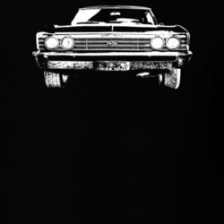 1967 Chevelle Grill View Dark Color T Shirt