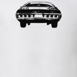 1971 Charger Rear View Light Color T shirt