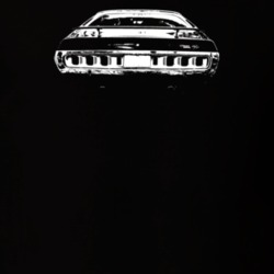 1971 Charger Rear View Dark Color T shirt
