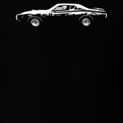 1971 Charger Side View Dark Color T shirt