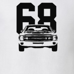 1968 Amx Grill View With Year Light Color T Shirt