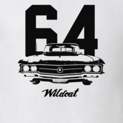 1964 Wildcat Grill View With Year And Model Light Color T Shirt