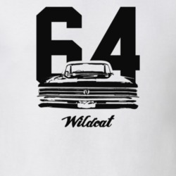 1964 Wildcat Rear View With Year And Model Light Color T Shirt