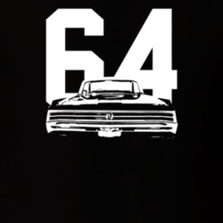 1964 Wildcat Rear View With Year Dark Color T Shirt