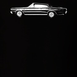 1966 Charger Side View Dark Color T Shirt