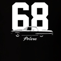 1968 Polara Side View With Year And Model Dark Color T Shirt