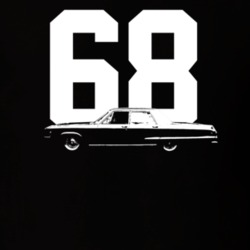 1968 Polara Side View With Year Dark Color T Shirt
