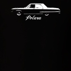 1968 Polara Side View With Model Dark Color T Shirt