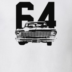 1964 Nova Grill View With Year Light Color T Shirt