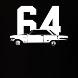 1964 Nova Side View With Year Dark Color T Shirt