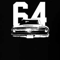 1964 Nova Rear View With Year Dark Color T Shirt