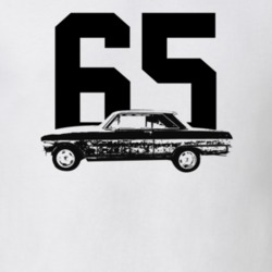 1965 Nova Side View With Year Light Color T Shirt