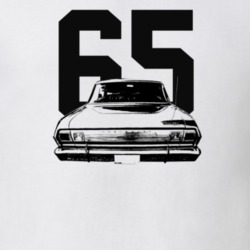1965 Nova Rear View With Year Light Color T Shirt