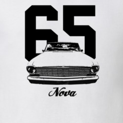 1965 Nova Grill View With Year And Model Light Color T Shirt