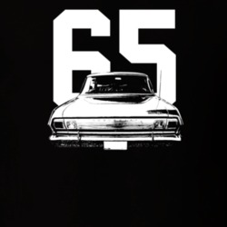 1965 Nova Rear View With Year Dark Color T Shirt
