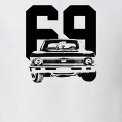 1969 Nova Grill View With Year Light Color T Shirt