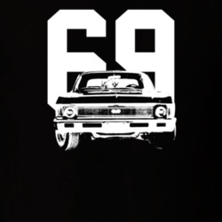 1969 Nova Grill View With Year Dark Color T Shirt